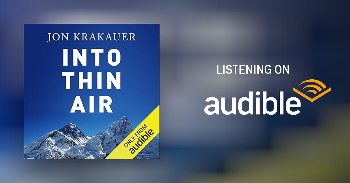 Into Thin Air Audiobook Free with trial